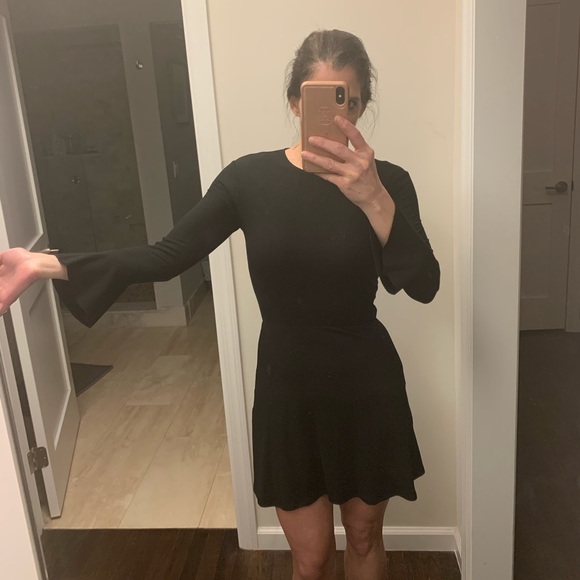 🎉HOST PICK🎉Reformation Black Ribbed Dress. - Picture 8 of 8